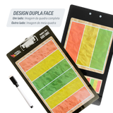 Prancheta tática magnética com caneta para treinamento de esportes de praia Pista e Campo