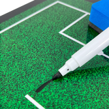 Prancheta tática magnética dupla face com caneta para treinamento de Futebol Society Pista e Campo