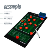 Prancheta tática magnética dupla face com caneta para treinamento de Futebol Pista e Campo