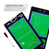 Prancheta tática magnética dupla face com caneta para treinamento de Handebol Pista e Campo