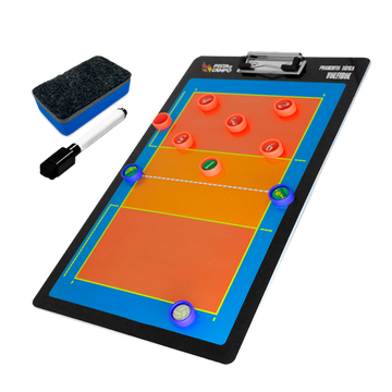 Prancheta tática magnética dupla face com caneta para treinamento de Voleibol Pista e Campo