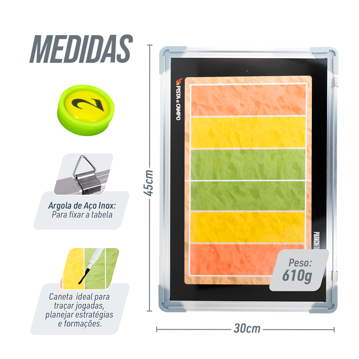Quadro Tático de Esportes de Areia Magnético Velden