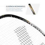 Raquete de badminton com fibra de carbono premium Loire Pista e Campo