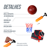 Tabela de basquete infantil móvel com poste, tabela e aro Pista e Campo