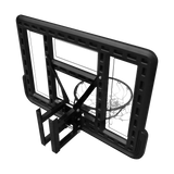 Tabela de basquete de parede quadro transparente de 110x74cm com aro e rede Pista e Campo