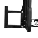 Tabela de basquete de parede quadro transparente de 110x74cm com aro e rede Pista e Campo