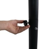 Tabela de basquete adulto móvel com poste, tabela de acrílico e aro Velden