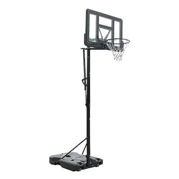 Tabela de basquete adulto móvel com poste, tabela de acrílico e aro modelo premium Pista e Campo