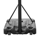 Tabela de basquete adulto móvel com poste, tabela de acrílico e aro modelo premium Pista e Campo