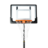 Tabela de basquete infantil juvenil móvel com poste, tabela transparente e aro Velden