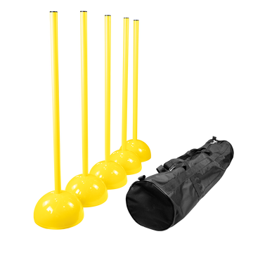 Kit 5 Balizas de Slalom com Base Domo e Bolsa Velden