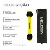 Escada de agilidade com degraus ajustáveis de plástico 5m de comprimento Velden