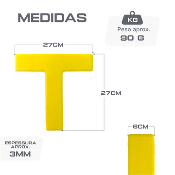 Marcadores de piso T para mini-tênis Loire - cnj com 02 und