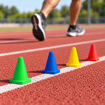 Minicone de desbalizamento 10cm IAAF Vinex - conjunto com 4 und