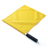Bandeira de Árbitro Velden 38x41cm Cabo de PVC 50cm com Empunhadura