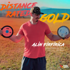 Disco de atletismo de bronze e ABS 1 kg 87% avançado ATE Gold - Certificado WA-IAAF