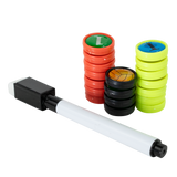 Prancheta tática magnética com caneta para treinamento de voleibol Pista e Campo - Modelo pasta preta