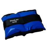 Tornozeleira caneleira em vinilona azul profissional 4kg Envolst - par