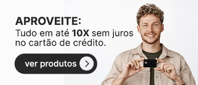 Novidade: Parcele tudo em até 10x sem juros