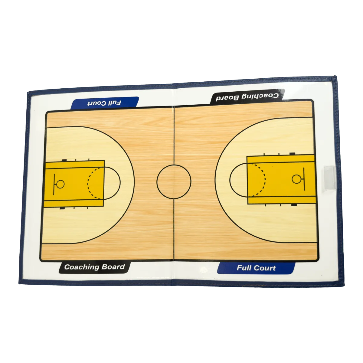Prancheta tática magnética com caneta para treinamento de basquete Pista e Campo - Modelo pasta azul