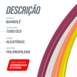 Arco Bambolê Infantil Plástico Avulso Colorido 63 e 75cm Reises