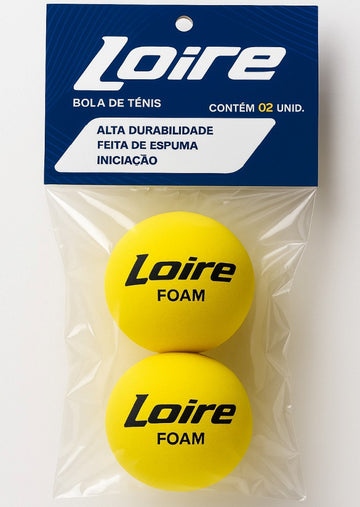 Bola de tênis de campo de espuma infantil Loire - pacote com 2 und