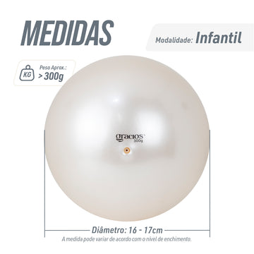 Bola de ginástica rítmica Gracios Lisa 300g