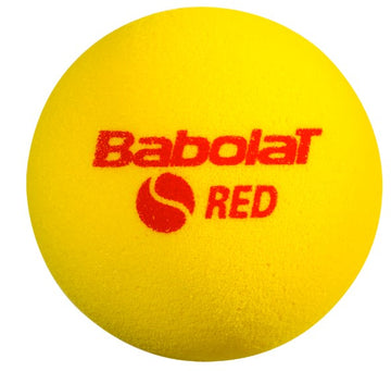 Bolinha bola de tênis de campo de espuma iniciantes Babolat Red Foam - pacote com 3 und