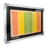 Quadro tático magnético de alumínio com acessórios 45x30 Pista e Campo - Esportes de Areia