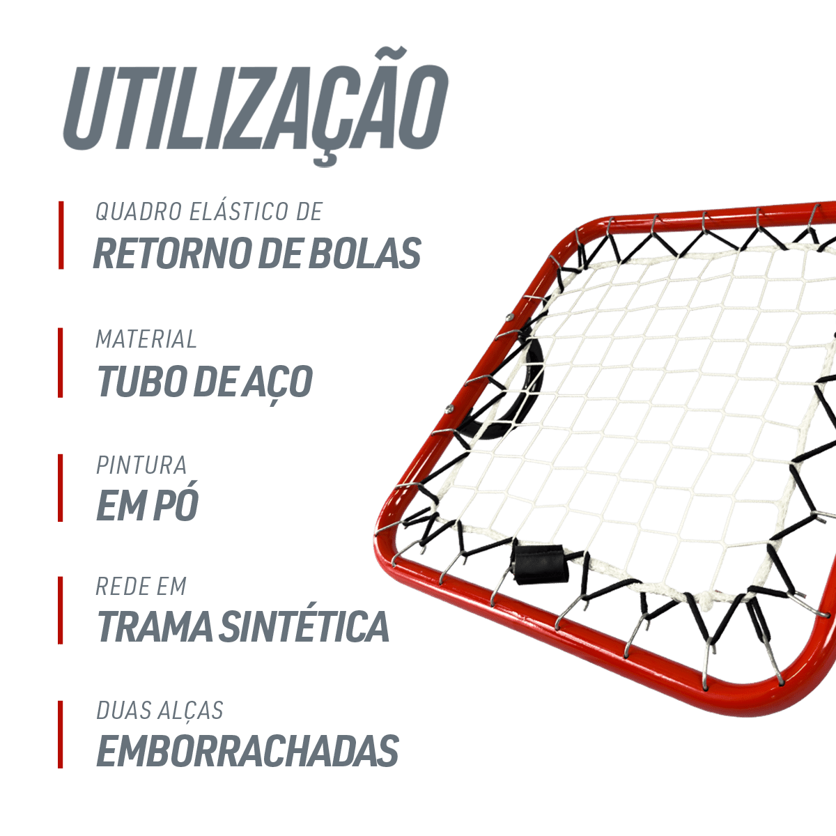 Quadro elástico de retorno de bolas para treinamento de goleiros Velden