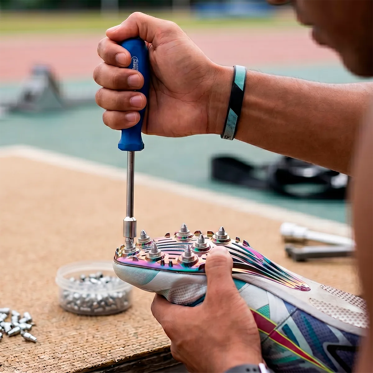 Chave canhão 6mm para pregos de sapatilha de atletismo com base hexagonal Rayco