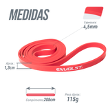 Superband resistência leve (cor vermelho) 1,3cm Pista e Campo