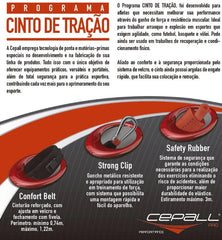Cinto de tração individual com 02 elásticos revestidos Pro Cepall