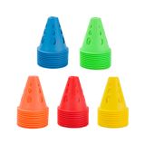 Cone de plástico 8cm vazado pequeno para manobras Pista e Campo - cnj com 10 und