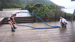 Corda naval preta torcida para treinamento funcional 38mm (masculino) Pista e Campo - preço por metro