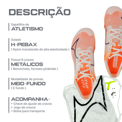 Sapatilha de atletismo para meio-fundo e fundo premium Health