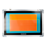 Quadro tático magnético de alumínio com acessórios 45x30 Pista e Campo - Voleibol