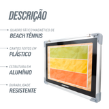 Quadro tático magnético de alumínio com acessórios 45x30 Pista e Campo - Esportes de Areia