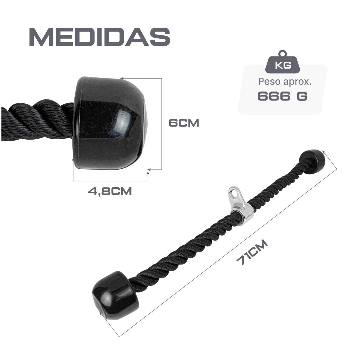 Puxador Corda Crossover Profissional Envolst