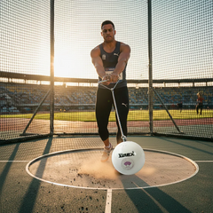 Martelo de aço 4kg 102mm IAAF Vinex - com cabo e empunhadura