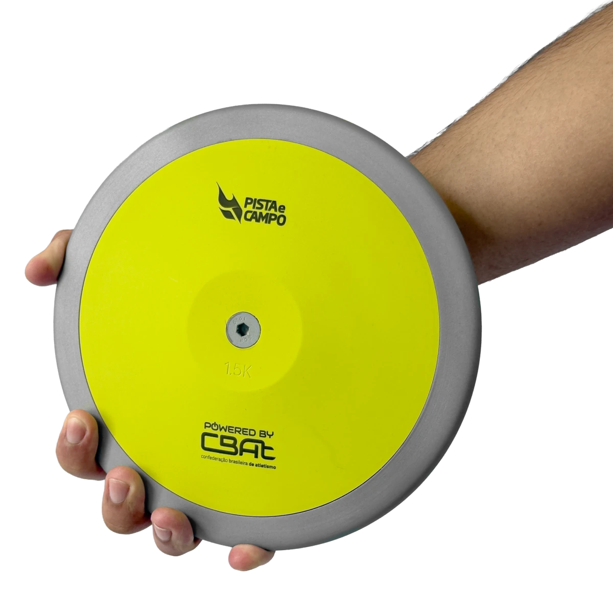 Disco de atletismo de aço e ABS 1,5kg Powered by CBAt