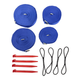 Fita faixa de demarcação para futevolei 18x9m 40mm Velden Cor:Azul