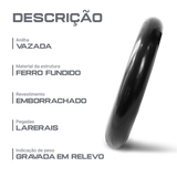 Anilha vazada revestida 10kg Pista e Campo