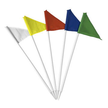 Bandeirola de Demarcação 5un Multiuso Colorida 72cm com Estaca Velden