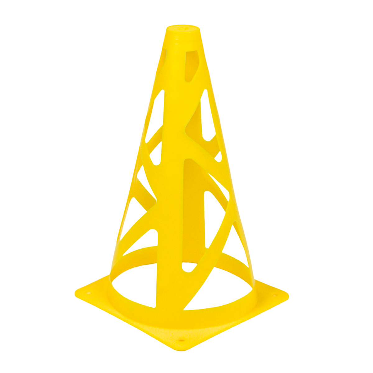 Cone de sinalização de plástico 23cm vazado (a prova de vento) Pista e Campo