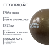 Peso de ferro 1kg Pista e Campo