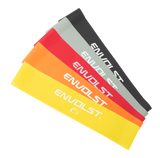 Kit com 5 tensões de faixas elásticas mini band Envolst