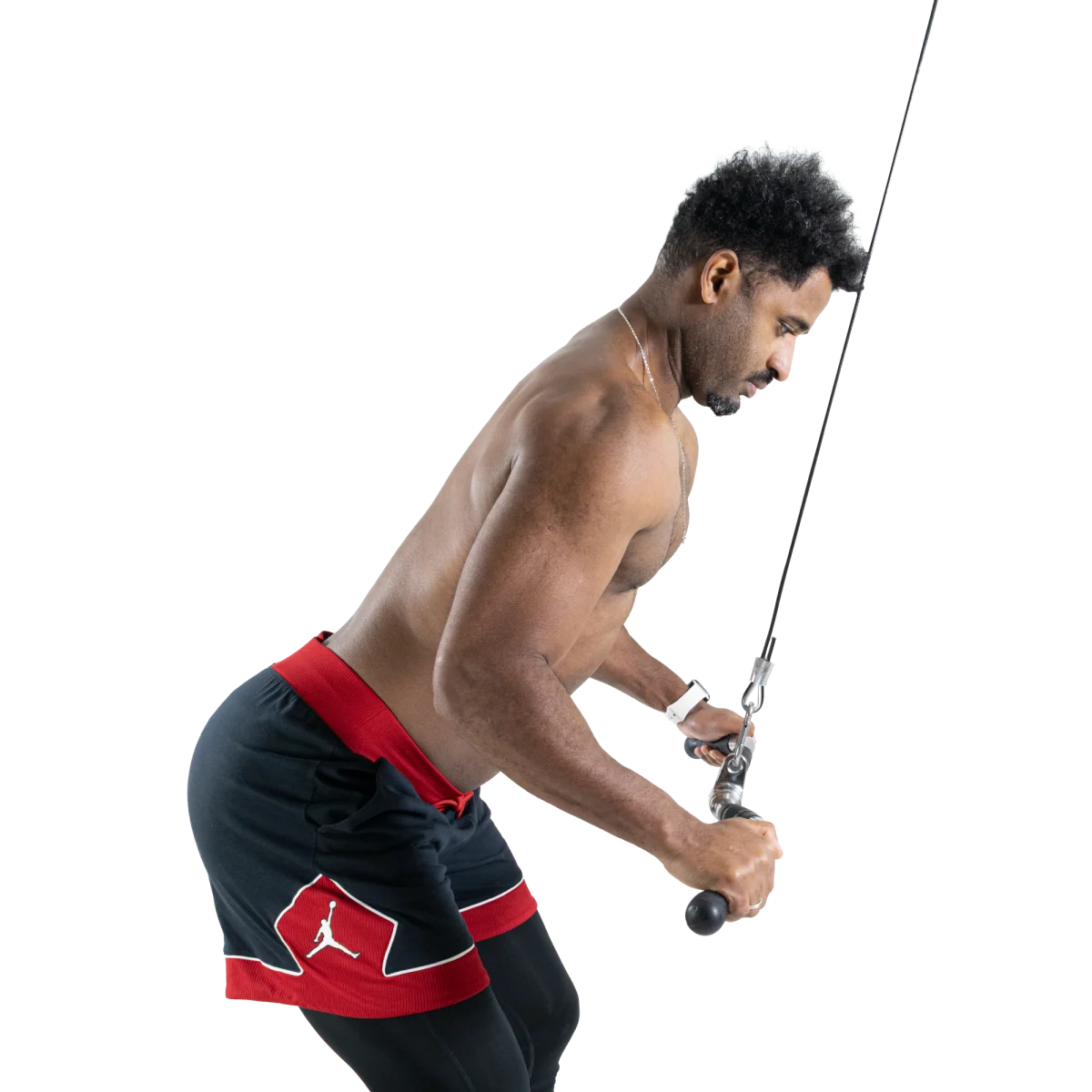 Puxador W 76cm Pulley Cromado Maciço com Giro Envolst
