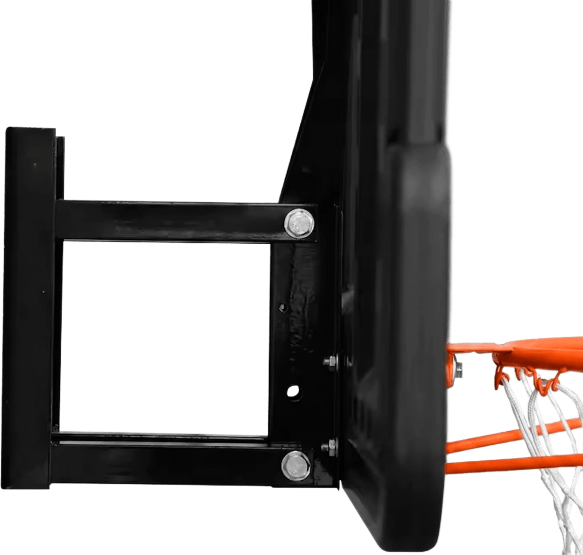 Tabela de basquete de parede quadro transparente de 110x74cm com aro e rede Velden