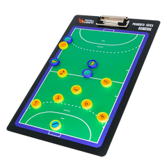 Prancheta tática magnética dupla face com caneta para treinamento de Handebol Pista e Campo